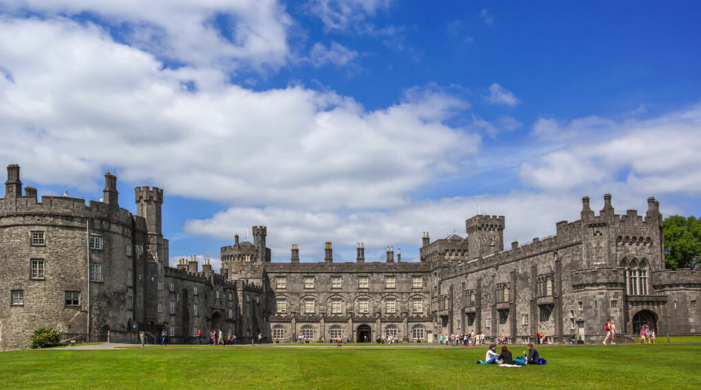 Kilkenny Castle in Summertime with Tourists