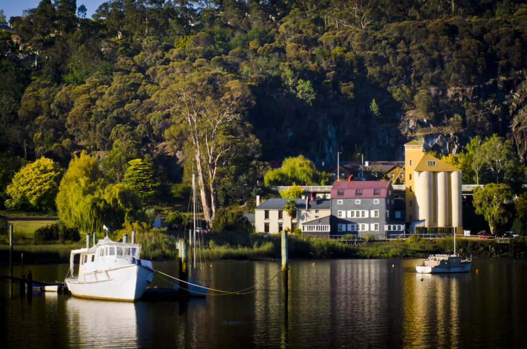 Tamar River at Launceston, Tasmania, Australia