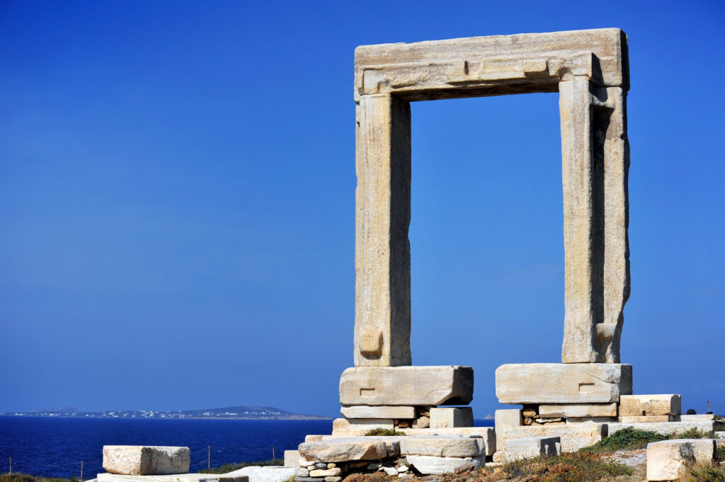 Portara of Naxos, Kyklades in Greece