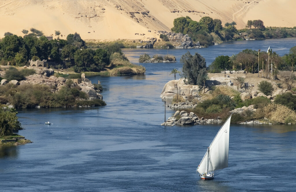 The Nile River in Aswan