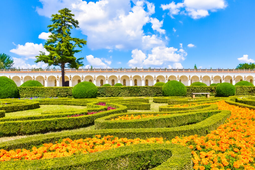 Beautiful garden, French style Unesco, Kvetna Zahrada, Kromeriz, Czech Republic