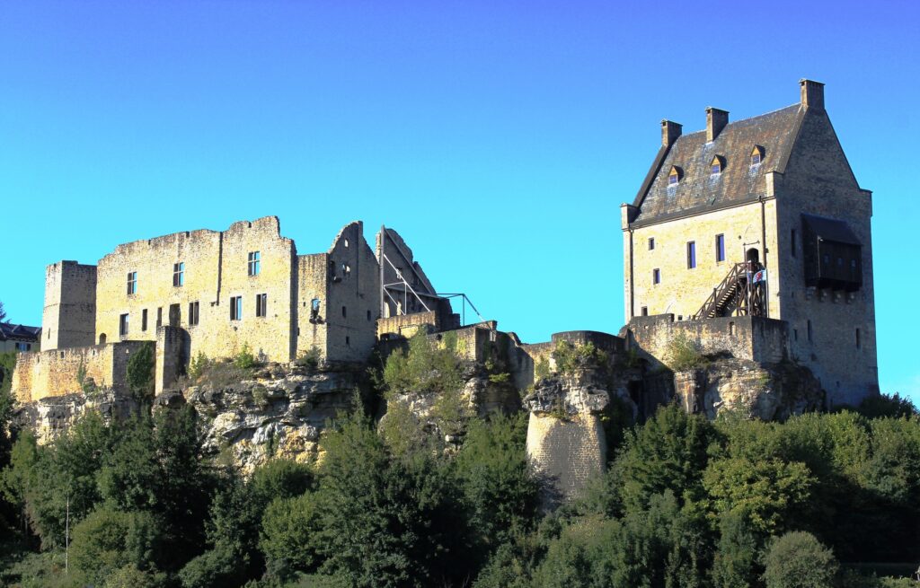 Ruins of Larochette Castle in Luxembourg