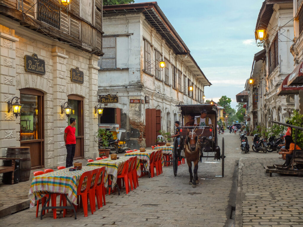 A restaurant in the historic town of Vigan