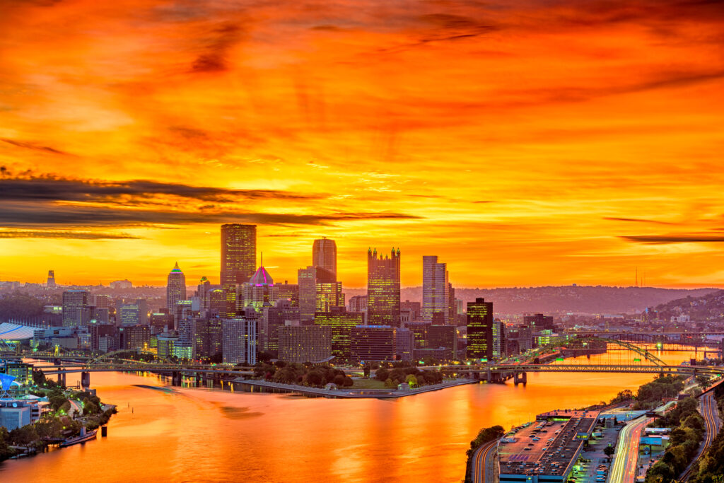 Skyline Pittsburghs, Pennsylvania, USA