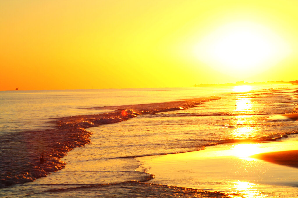 Beautiful beach sunset, Gulf Shores, Alabama