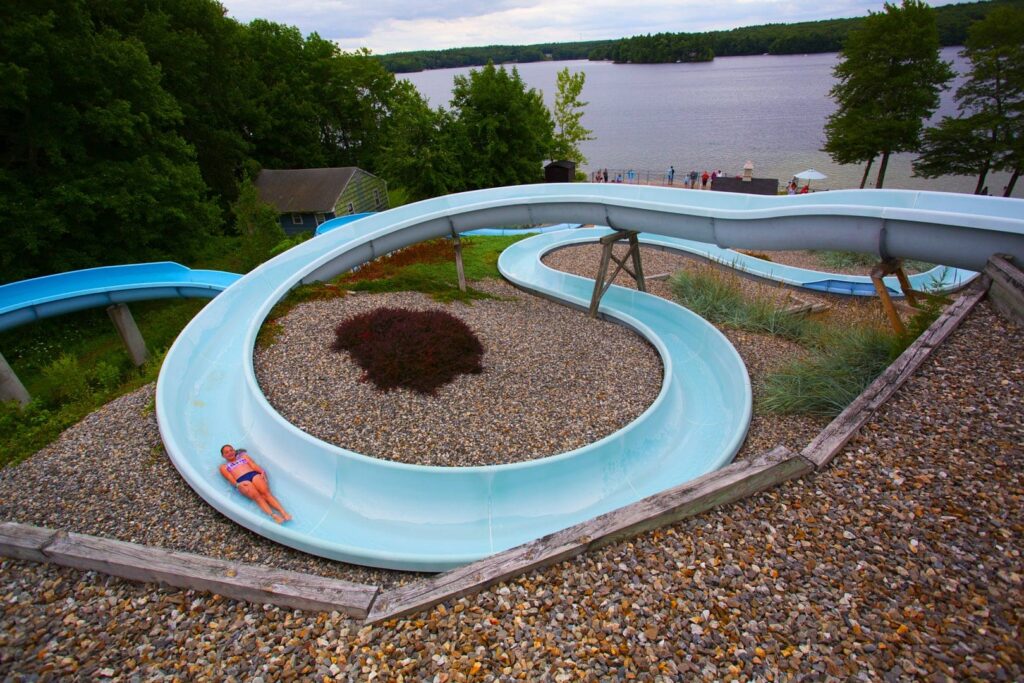 Breezy Picnic Grounds Waterslides