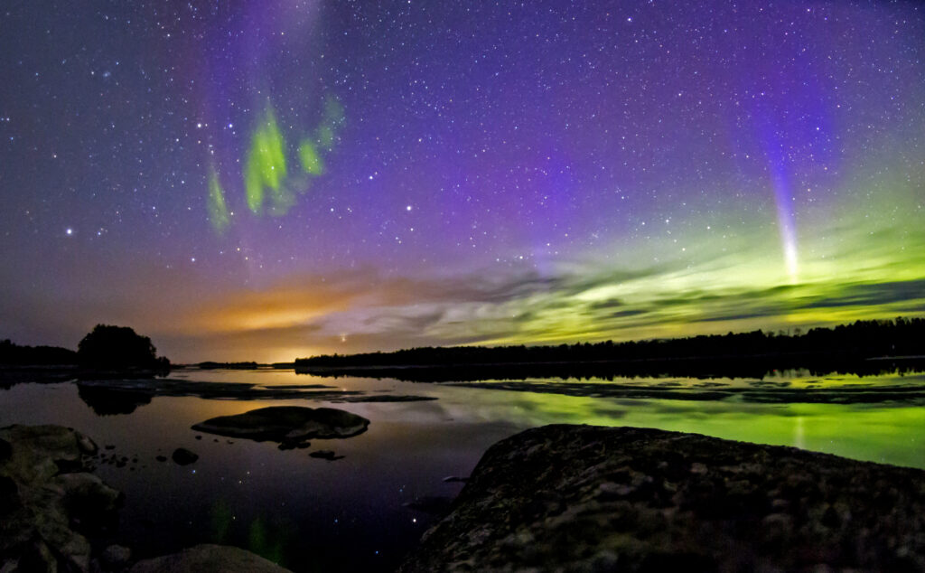 Northern Lights in Voyageurs National Park Minnesota