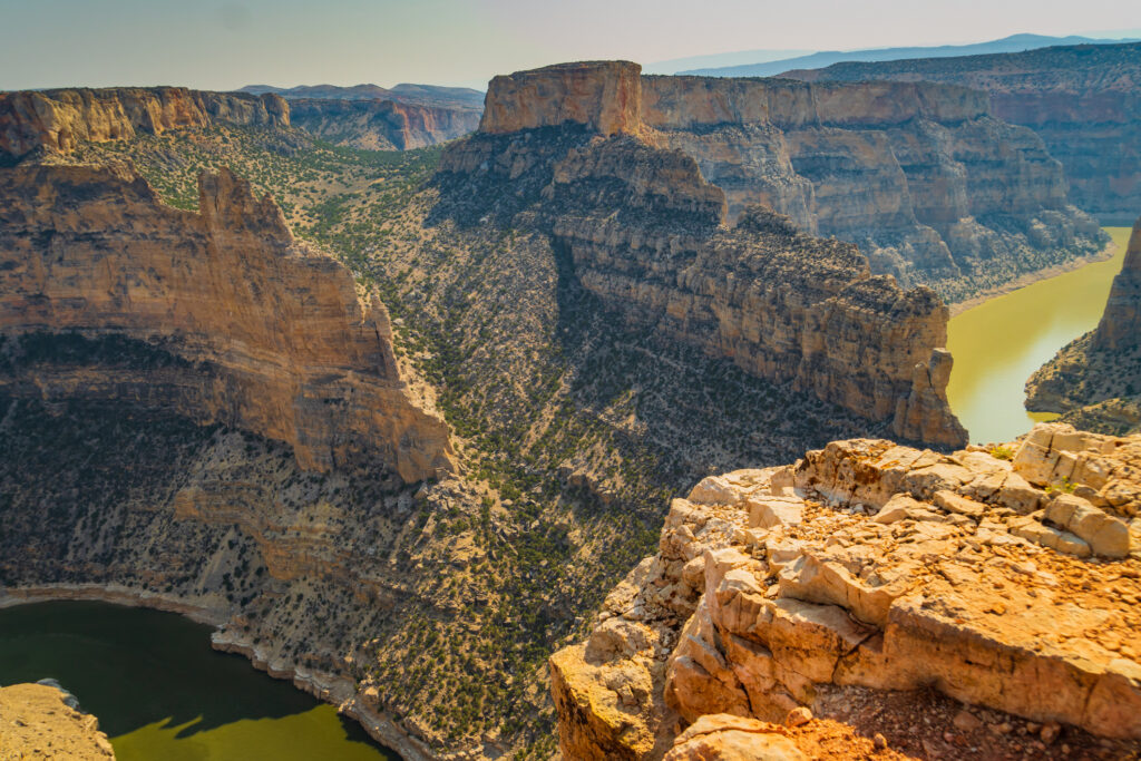 Bighorn Canyon and river in Wyoming