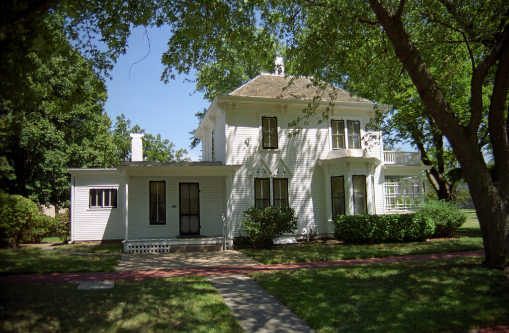 Dwight D. Eisenhower boyhood home at the Eisenhower Presidential Library and Museum in Abilene, Kansas