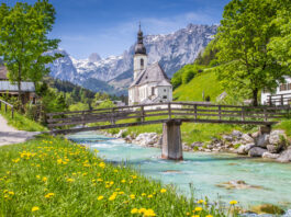 Church of Ramsau, Nationalpark Berchtesgadener Land, Bavaria, Germany